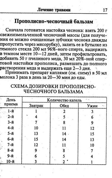 Рецепт молодости с чесноком на спирту правильную схему