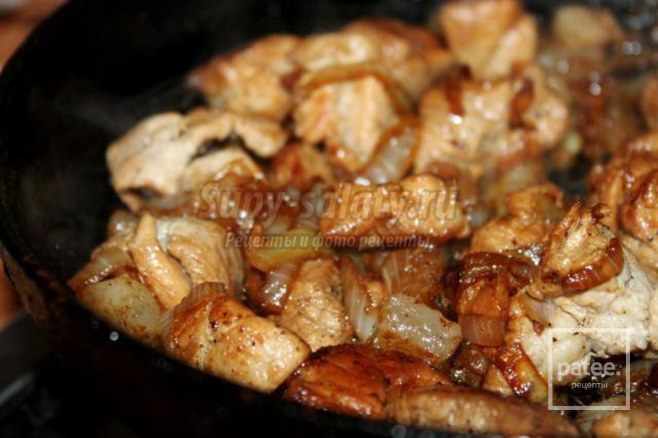 Фото мясо жареное с луком на сковороде рецепт с фото