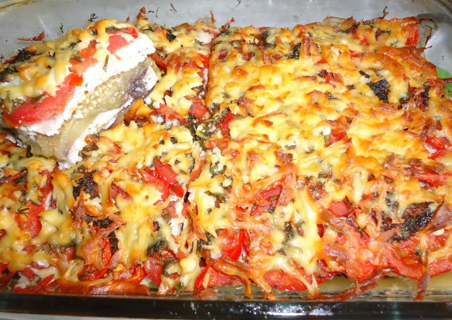 Рецепт баклажанов в духовке с фаршем с сыром и помидорами фото