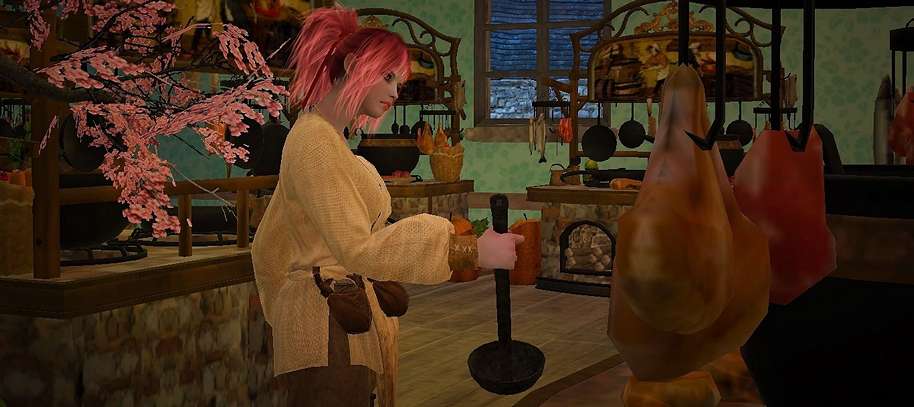 BDO Player using a Cooking Utensil