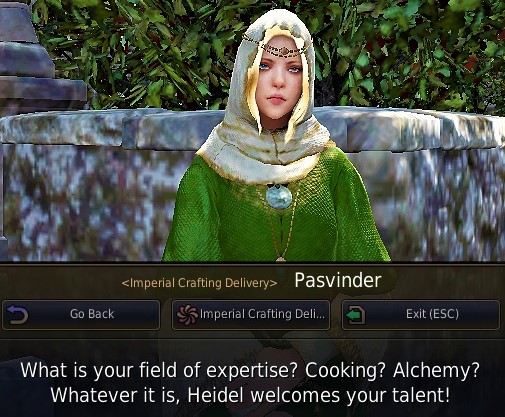 Imperial Crafting Delivery NPC