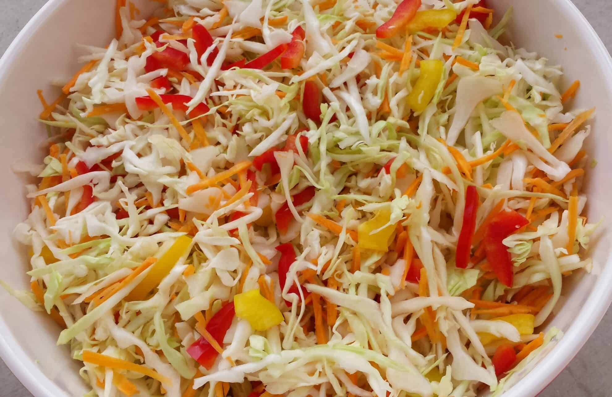 Салат капуста морковь перец болгарский