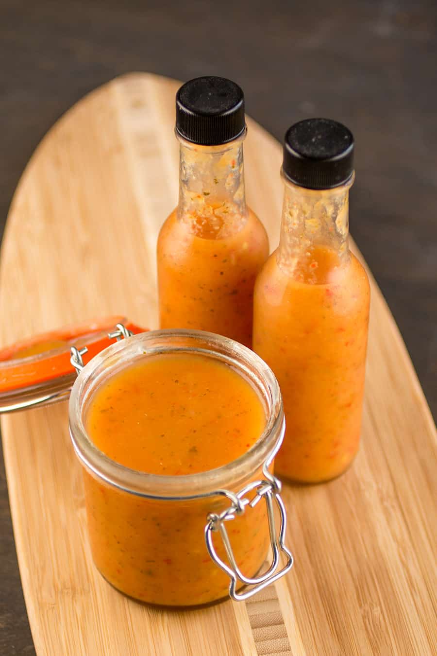 Pineapple-Mango Ghost Pepper Hot Sauce