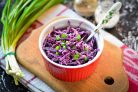 Салат из красной капусты с майонезом
