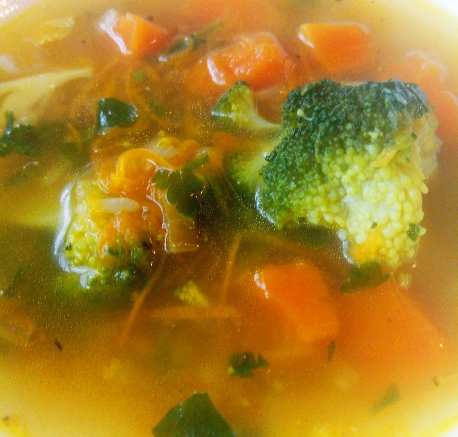 Суп из брокколи и кабачков