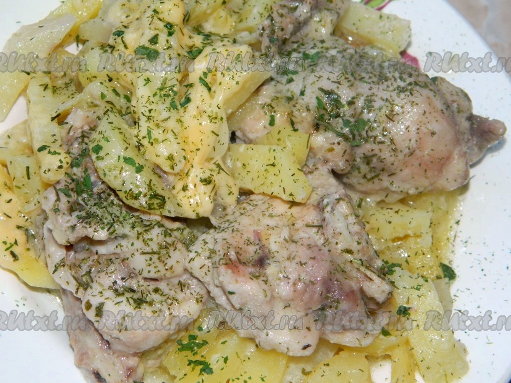Курица с картошкой в мультиварке рецепты с фото