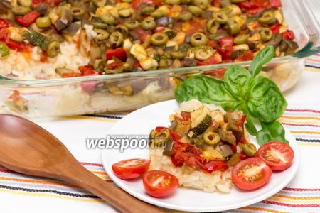 Фото рецепта Рис с овощами и сыром