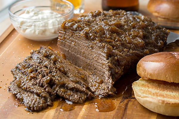 Beef Brisket with Creamy Horseradish Sauce