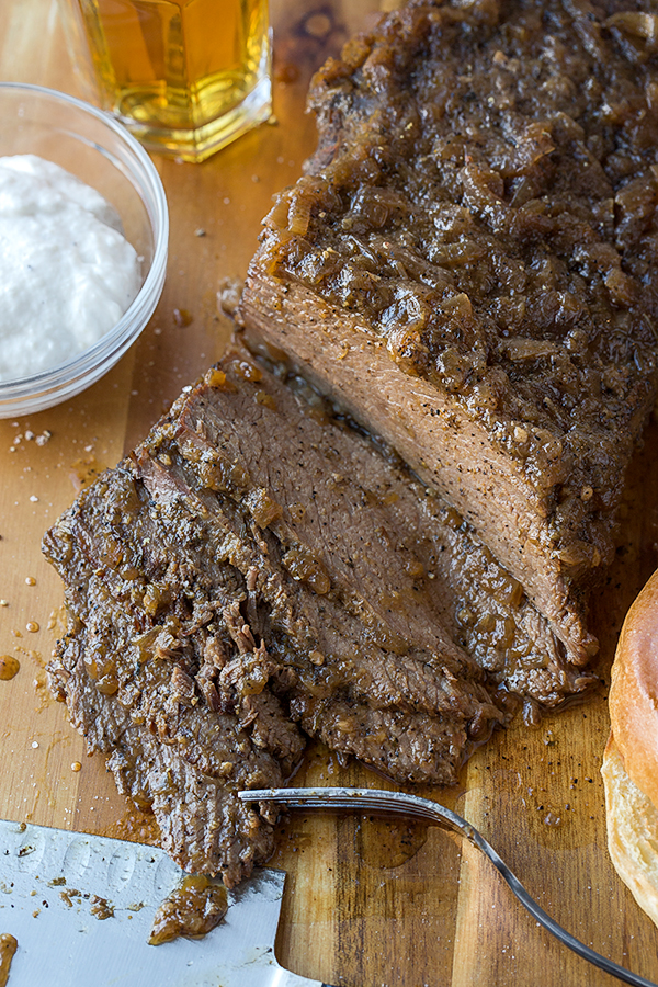 Beef Brisket with Creamy Horseradish Sauce 