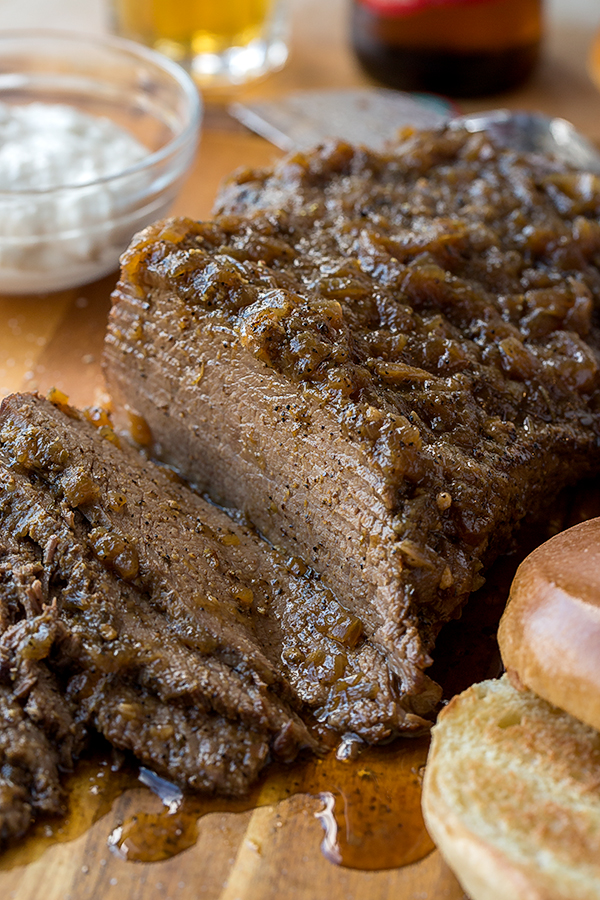 Beef Brisket with Creamy Horseradish Sauce 