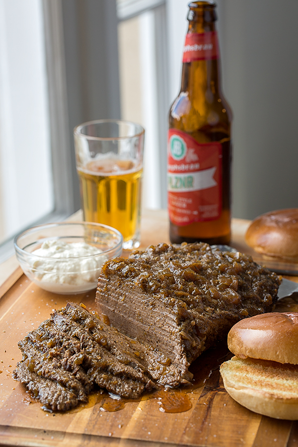 Beef Brisket with Creamy Horseradish Sauce 